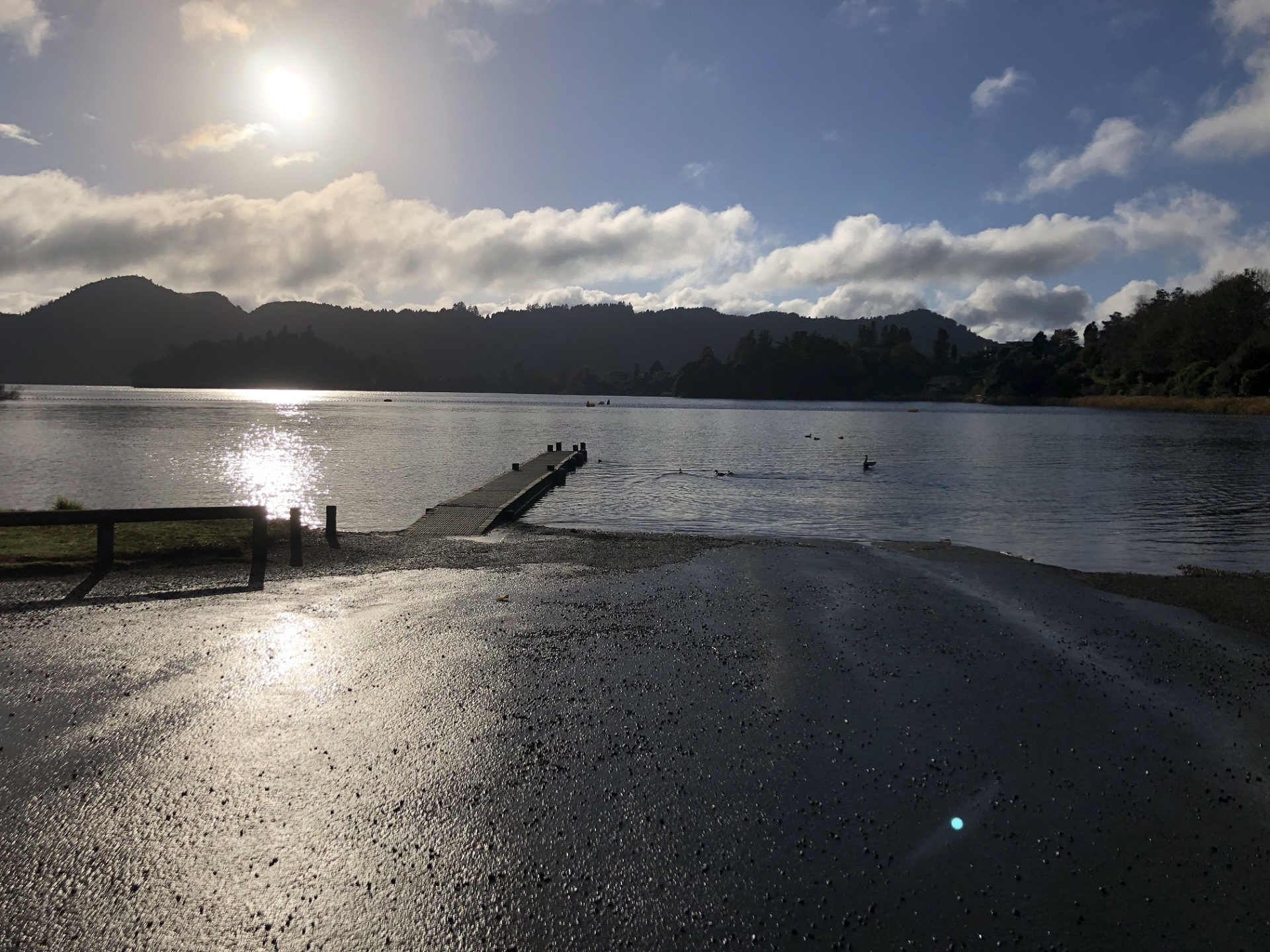 Emergency works to lower lake level