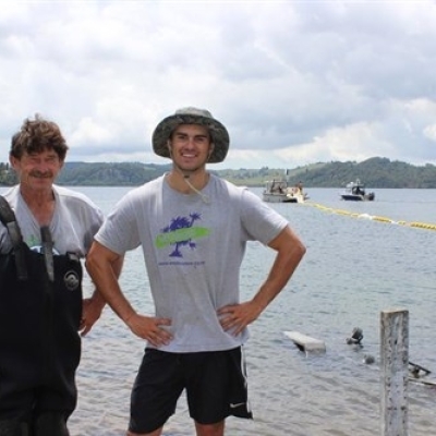 Father and son duo take hands-on approach to protect Rotorua lakes