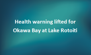 Health warning lifted for Okawa Bay at Lake Rotoiti