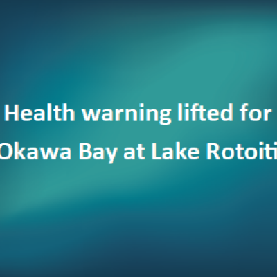 Health warning lifted for Okawa Bay at Lake Rotoiti